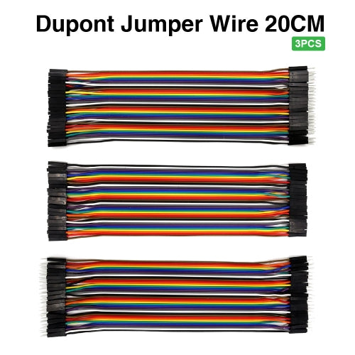 3PCS Keyestudio Dupont line jumper wire Dupont cable 20cm M-F & M-M & F-F for Arduino Projects