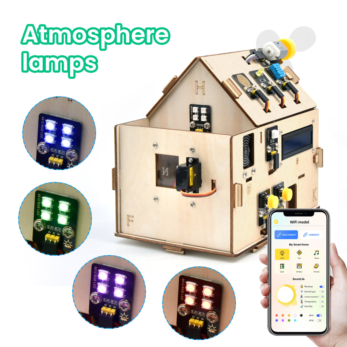 Keyestudio IOT Smart Home Kit ESP32 Starter Kit For Electronic DIY STEM Education