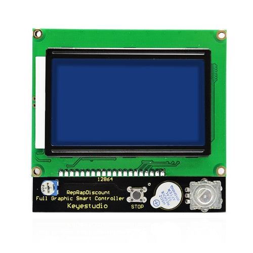 Keyestudio 3 D printer controller RAMPS 1.4 LCD 12864 LCD control panel (blue) for Arduino 3 D printer