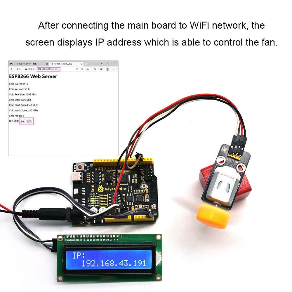 Keyestudio 328 WIFI PLUS Main Control Board For Arduino UNO R3 and ESP8266 Development Board