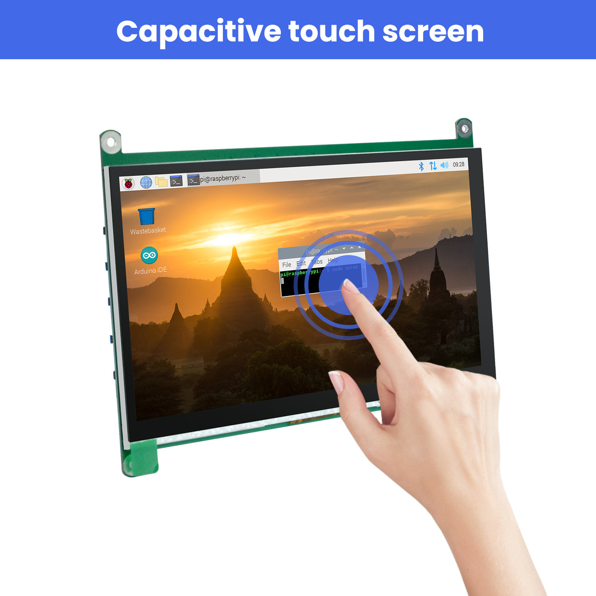 Raspberry Pi LCD Capacitive Touch Screen 7 inch 1024*600 HDMI Display Touch Screen