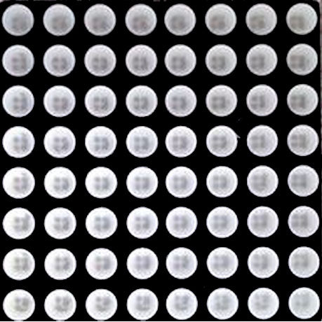 4Pcs 3mm 8 * 8 led lattice bright red dot matrix module