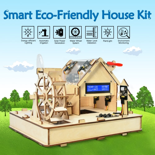 Keyestudio Smart Eco-Friendly House Starter Kit For Arduino Support C++ Programming Learning Diy Electronic Kit