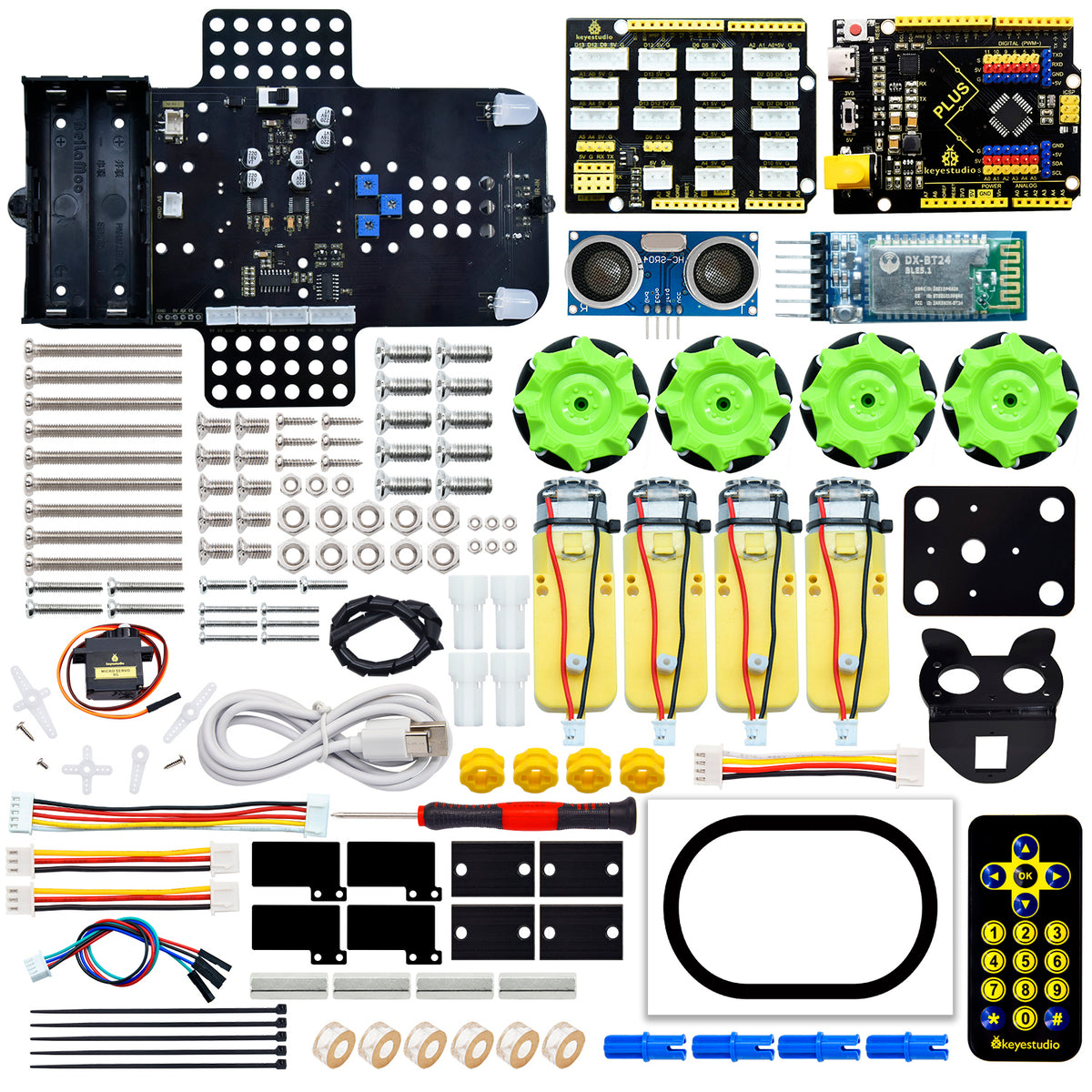 Keyestudio 4WD Mecanum Robot Car For Arduino STEM Smart DIY Robot Car Kit