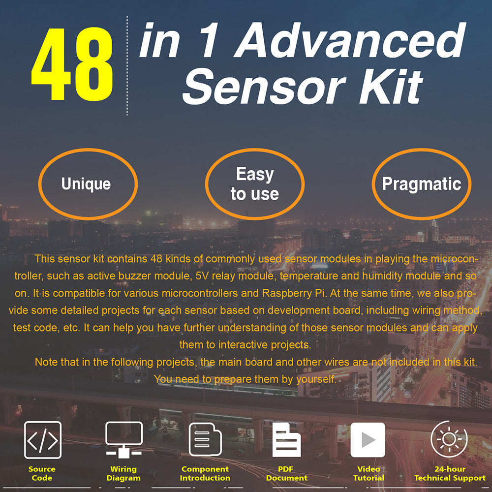 Keyestudio 48 in 1 Sensor Starter Kit Carton Box Packing For Arduino DIY Projects