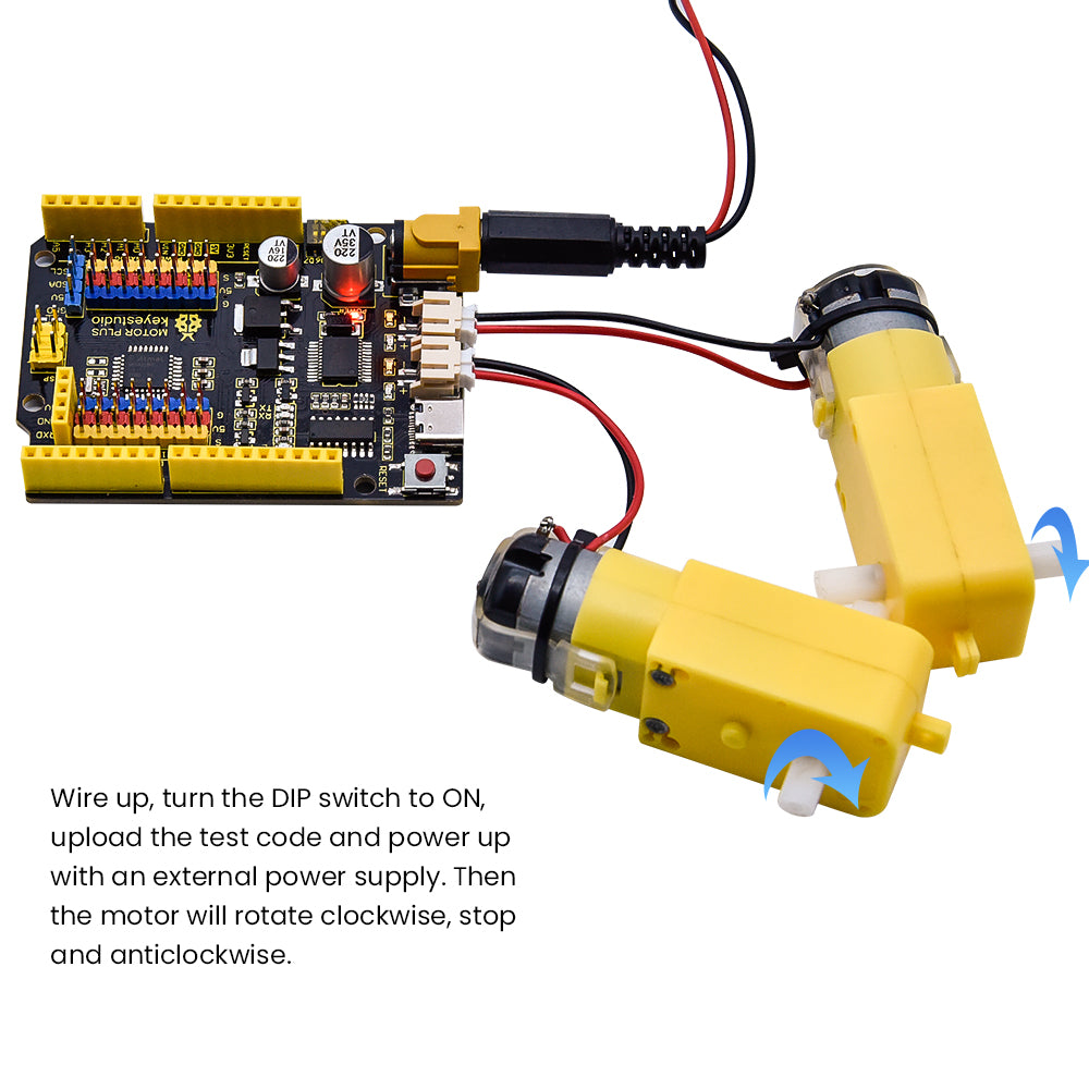 Keyestudio UNO R3 Motor PLUS Development Board For Arduino+USB Cable