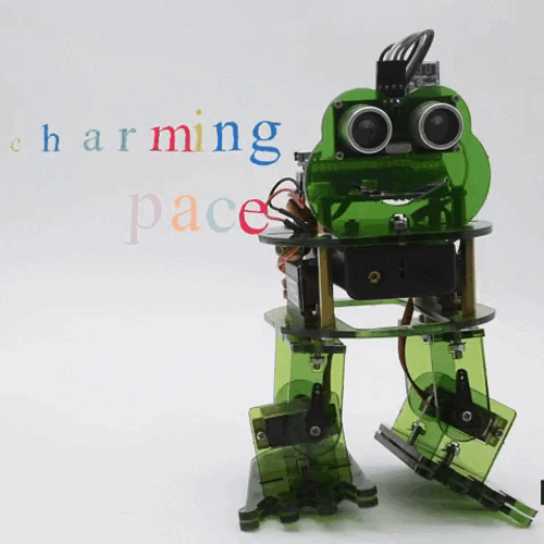 Keyestudio DIY 4-DOF Robot Kit Frog Robot for Arduino Nano Graphical Programming/Support IOS &Android APP Control