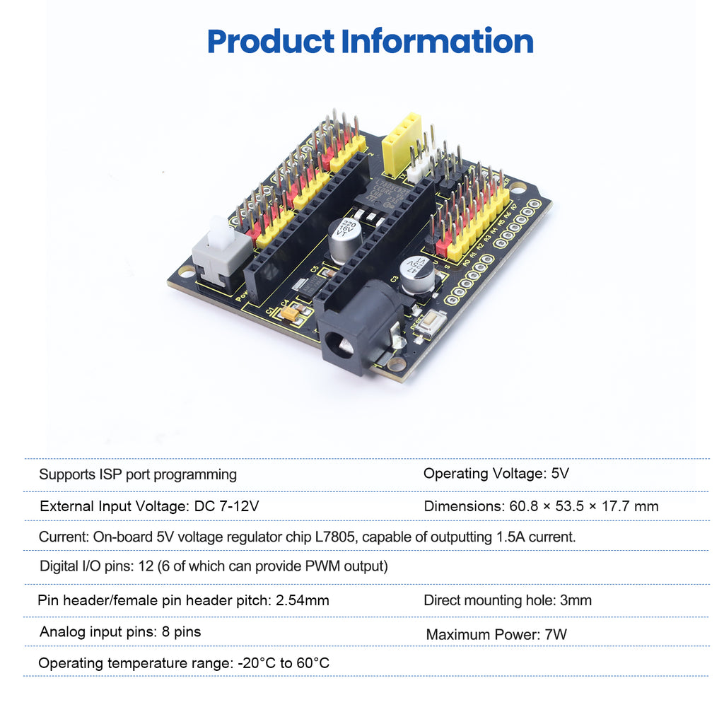 Keyes Nano Expansion Board Compatible With Arduino Nano 3.0 / Nano 4.0