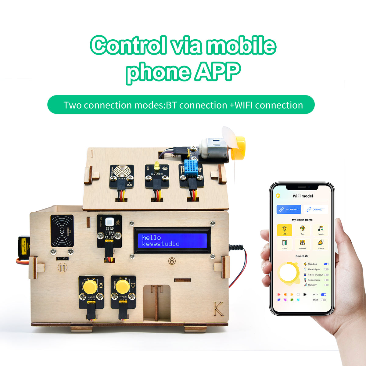 Keyestudio IOT Smart Home Kit ESP32 Starter Kit For Electronic DIY STEM Education
