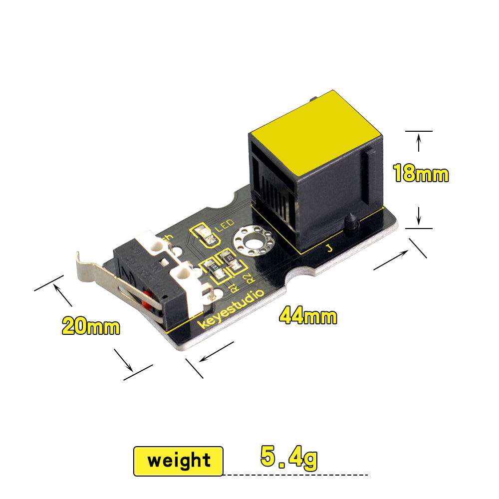 Keyestudio RJ11 EASY plug Collision Crash Sensor Module for Arduino STEAM