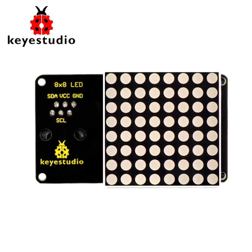 Keyestudio Easy Plug RJ11 8*8 LED Dot Matrix Module 180 degree Interface for Arduino STEM