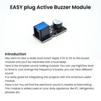 Keyestudio RJ11 EASY-plug Active Buzzer Module for Arduino STEAM