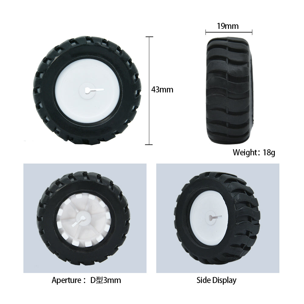 1PCS Robot Wheel Mecanum Different Colors Wheels For Arduino Smart Car Robot Wheel Accessories
