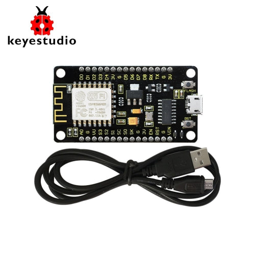 KEYESTUDIO ESP8266 ESP-12F CH340G WiFi Module Board for Arduino NodeMcu +1M USB Cable /Development Board /Compatible with Networking