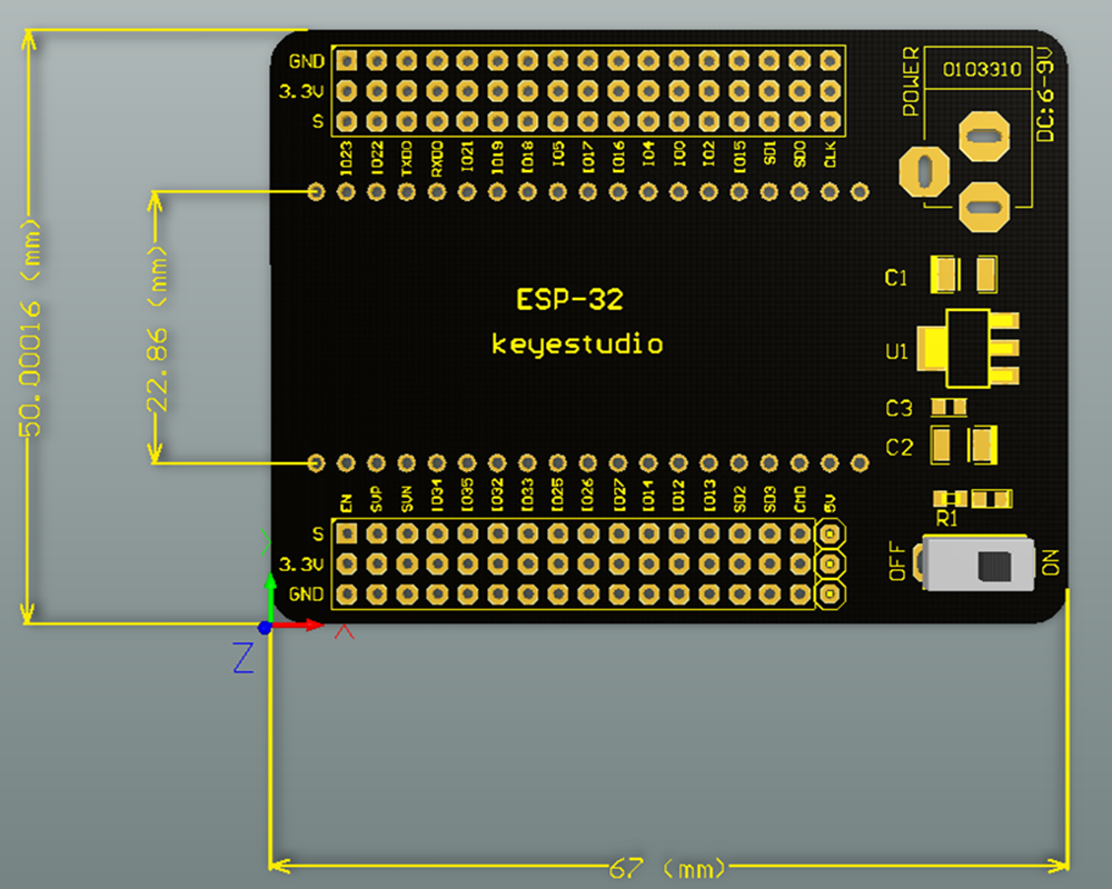 Keyestudio ESP32-IO Shield for Arduino ESP32 Core Board