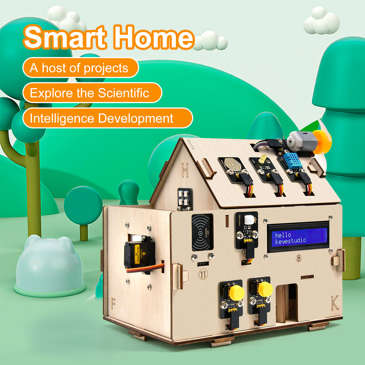 Keyestudio IOT Smart Home Kit ESP32 Starter Kit For Electronic DIY STEM Education