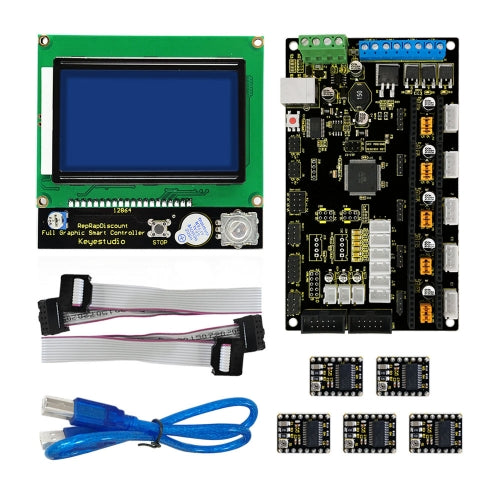 Keyestudio 3D Printer Kit MKS GEN V1.2 ++ 5x 8825 motor + LCD 12864 smart Controller