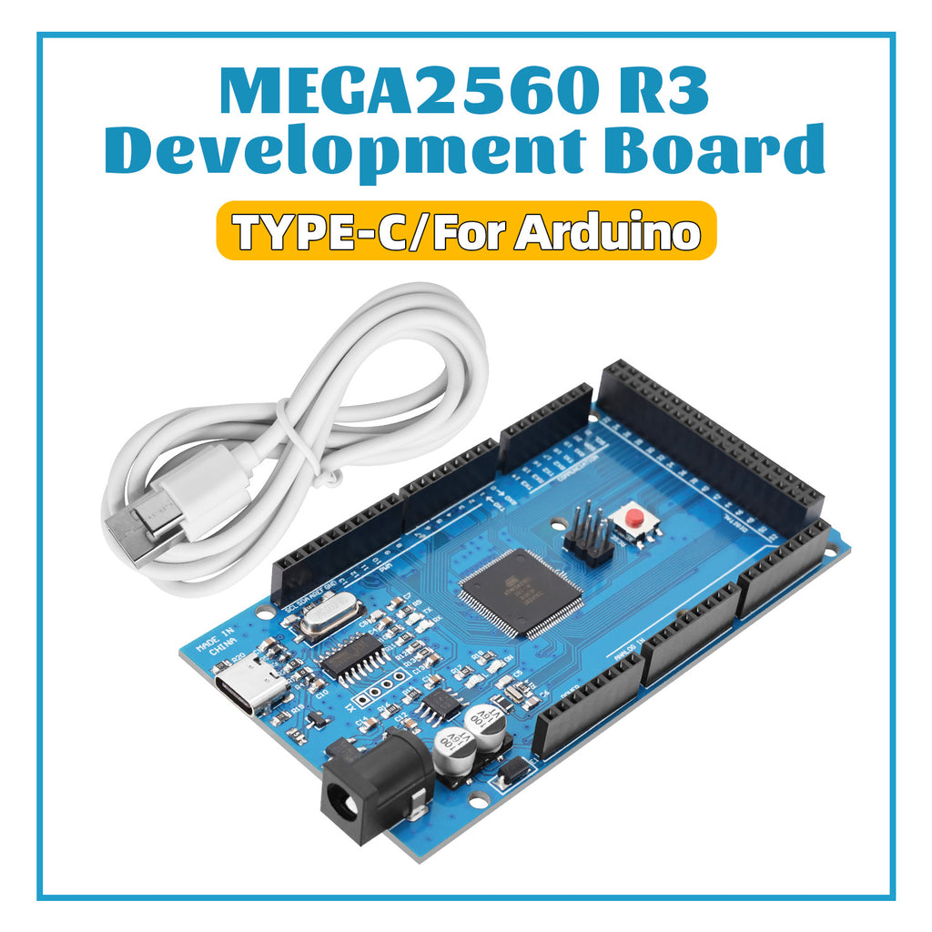 Keyestudio MEGA 2560 R3 Development Board ATMEGA2560-16AU Controller Board With TYPE-C Cable For Arduino