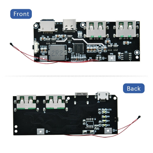 Keyestudio 22.5W USB Type-C Charging bank 5 Port Bidirectional Fast-charge Mobile Power Circuit Board