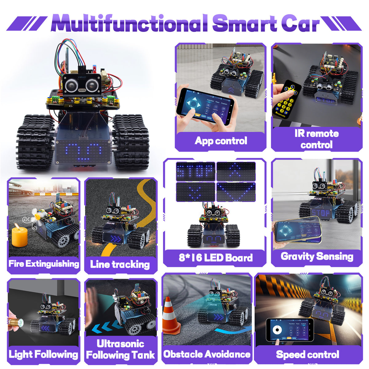 Keyestudio Mini Caterpillar Tank Robot V3.0