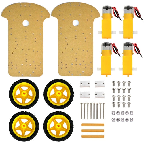 4WD Smart Car Chassis Double Layers K-002 For Arduino Robot