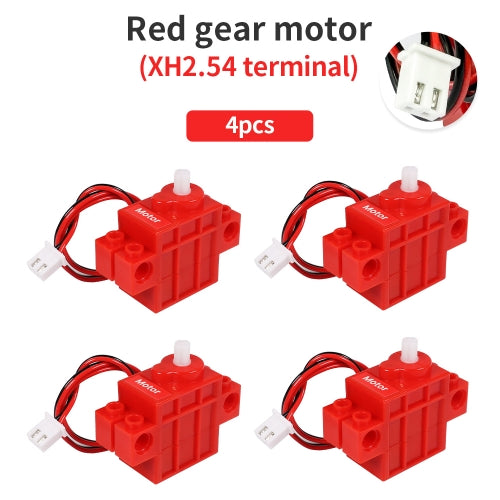 4pcs Red Driver Gear Motor 4.8V 70RPM Compatible with Lego for microbit