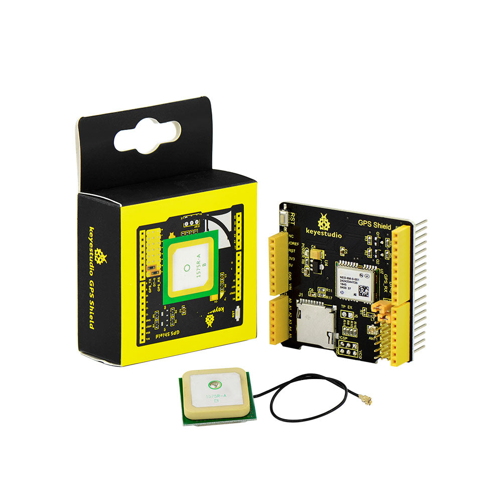 Keyestudio GPS shield with SD slot +Antenna for Arduino UNO R3