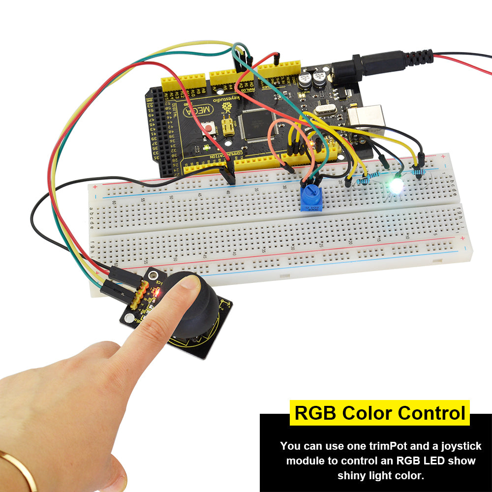 Keyestudio Advanced Starter Learning Kit For Arduino Education Project with MEGA 2560R3 1602 LCD+PDF