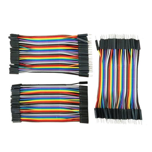 Dupont line 120pcs 10cm male to male + male to female +female to female jumper wire Dupont cable for Arduino