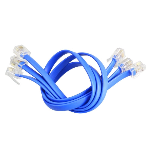 5pcs 30cm Blue RJ11 Easy-plug Connection Cable with Crystal Port for Easy-plug board / Easy-plug sensor