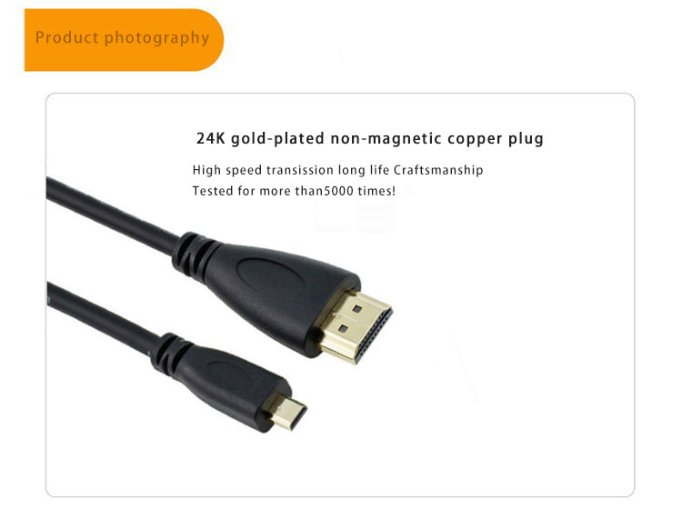 Keyestudio Micro HDMI To HDMI Cable HD Data Dable Micro HDMI Cable 1 Meter