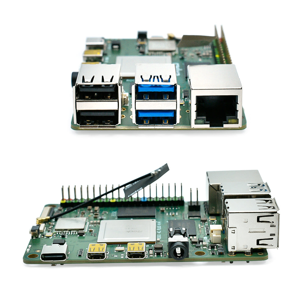 ROCK 4 Model C+ 4GB Single Board Computer Rockchip RK3399-T Arm Cortex-A72