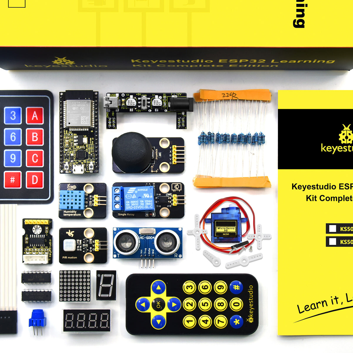 Keyestudio ESP32 Learning Sensor Kit Complete Edition Starter modules Kit With ESP32 Board STEM