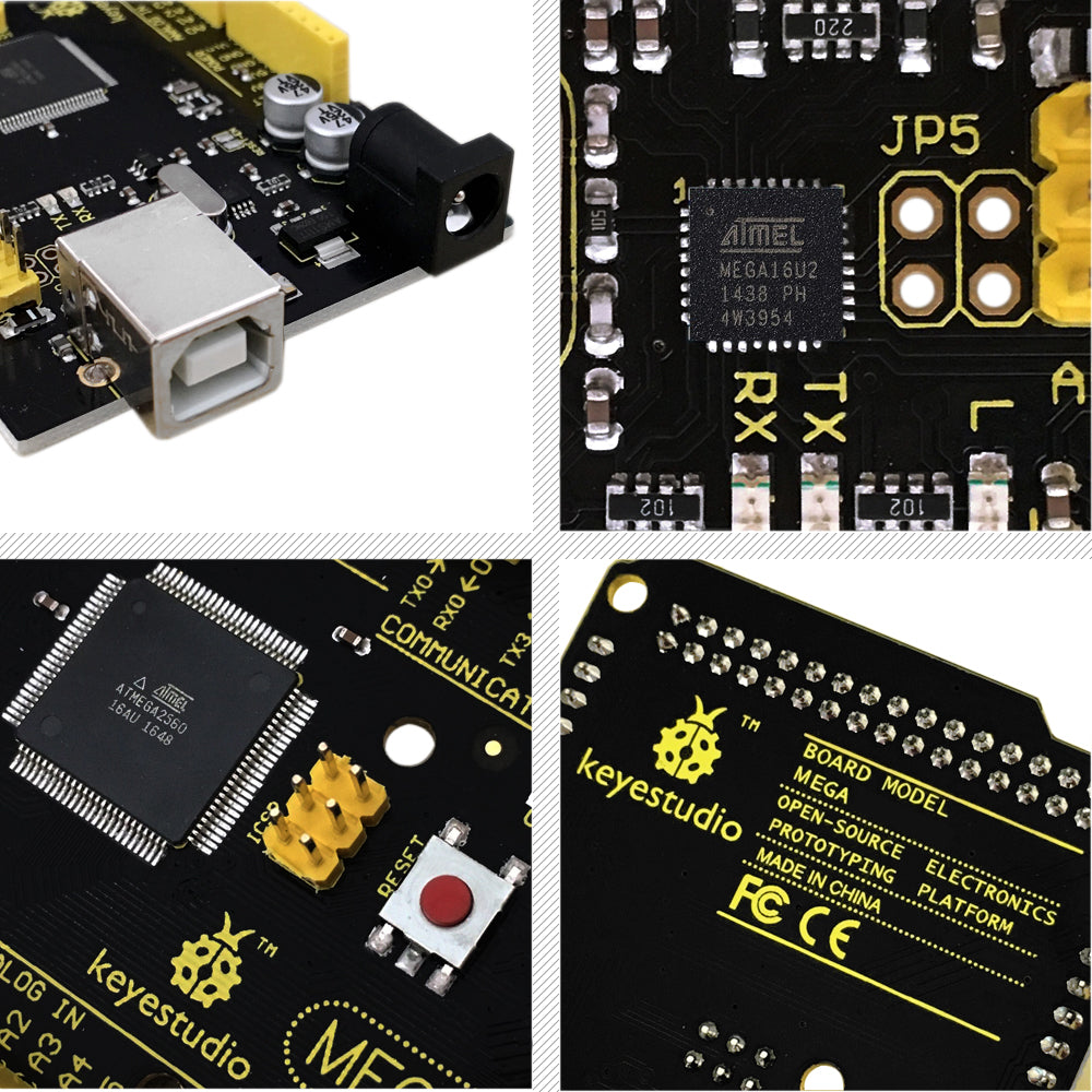 Keyestudio MEGA 2560 R3 Development Board For Arduino + 1Pcs USB cable+Manual