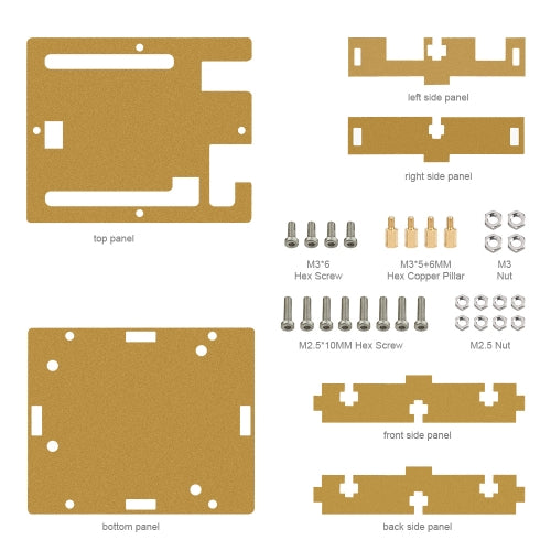 HI-Q Keyestudio One set Transparent Acrylic Box Clear Enclosure for Arduino UNO R3 Case With Screws