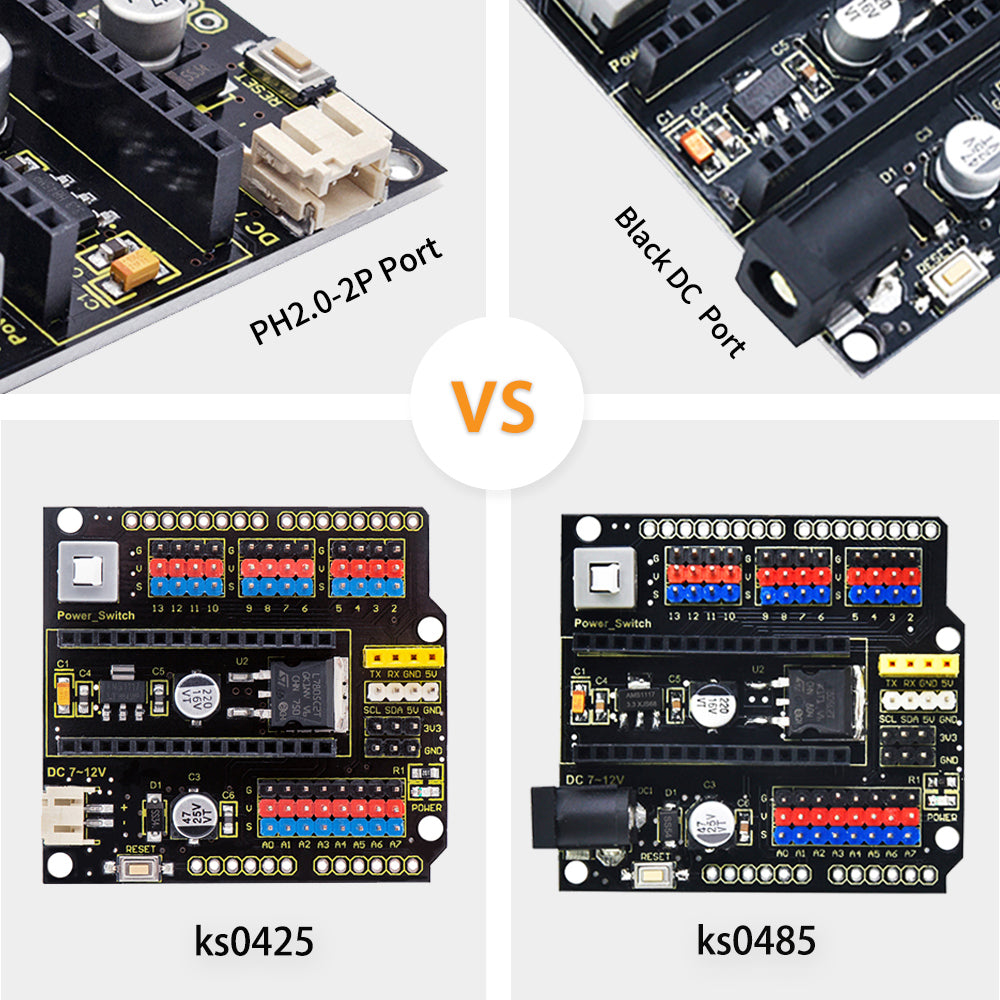 Keyestudio NANO Shield with DC port for Arduino Nano3.0