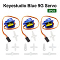3 PCS Keyestudio MINI SG90 9G 90 degrees Servo Motor Blue with PH2.54 Connector For Arduino Robot