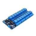 1pcs 12V 16 Channel Relay Module for arduino ARM PIC AVR DSP Electronic Relay Plate Belt optocoupler isolation